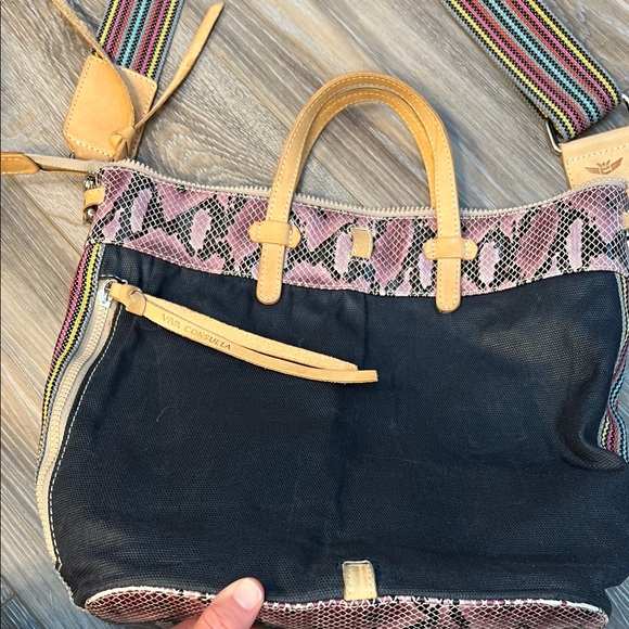 Consuela Black and Pink Crossbody Bag - Picture 2 of 9